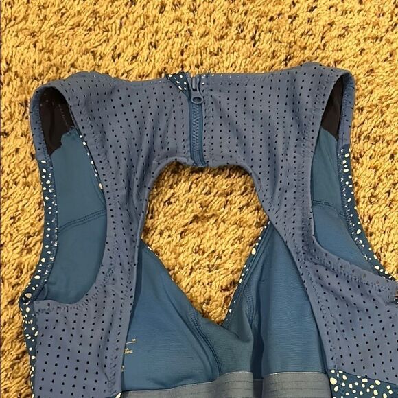 Nike Blue and White Women's Swimsuit  E - Picture 6 of 9